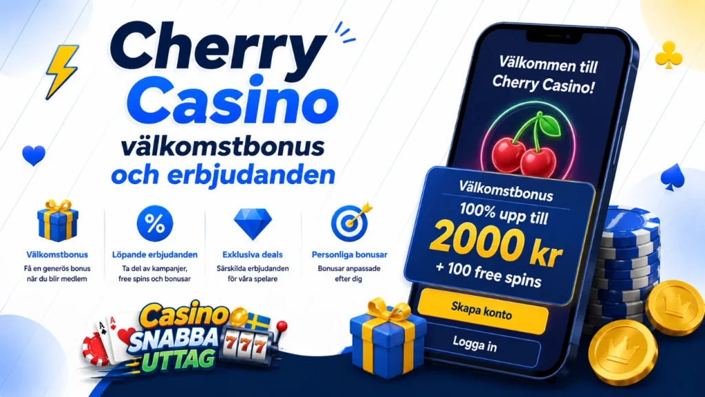 cherry casino valkomstbonus