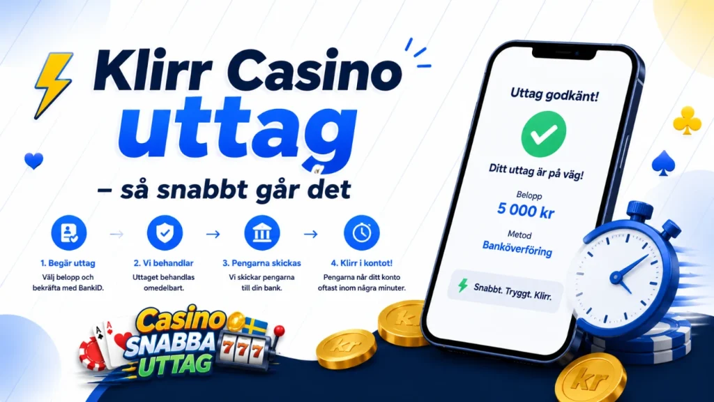 klirr casino uttag
